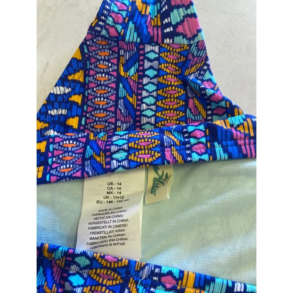 Girls' Hobie Flounce Tribal Bikini Bottoms NEW